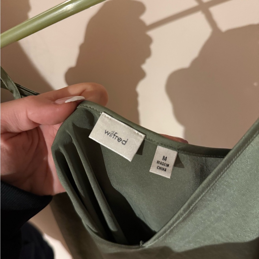 Wilfred Olive Slip Midi Dress - Picture 5 of 5